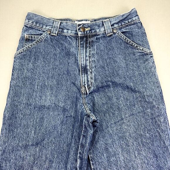 VTG Arizona Jeans Women's 16R Carpenter Dark Baggy‎ Denim Skater Grunge Y2K - Picture 2 of 16
